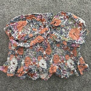 Floral tube top